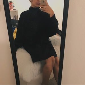 BLACK OVERSIZED JUMPER KNIT DRESS 🖤